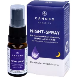 Canobo Night Spray 3,5% Bio CBD med humle och melatonin, 10 ml