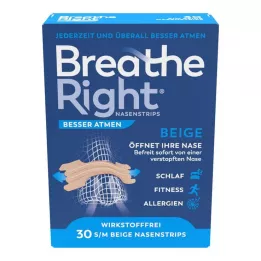 BESSER Atmen Breathe Höger näspropp normal beige, 30 st