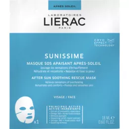 LIERAC Sunissime lugnande after sun SOS mask, 1X18 ml