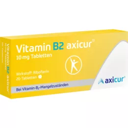 VITAMIN B2 AXICUR 10 mg tabletter, 20 st