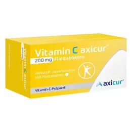 VITAMIN C AXICUR 200 mg filmdragerade tabletter, 100 st