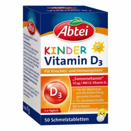 Abbey barns vitamin D3 smälttabletter, 50 st
