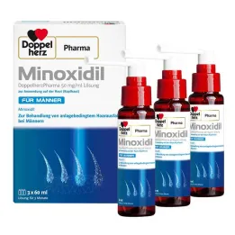 MINOXIDIL DoppelherzPharma 50 mg/ml lösning för män, 3X60 ml