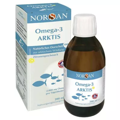 NORSAN Omega-3 Arctic med vitamin D3 vätska, 200 ml