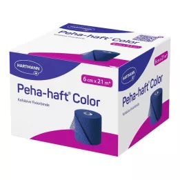 PEHA-HAFT Färgfixeringstejp latexfri 6 cm x 21 m blå, 1 st