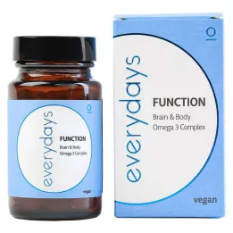 EVERDAYS Funktion Hjärna &amp; Kropp Omega-3 vegansk WKA, 60 st
