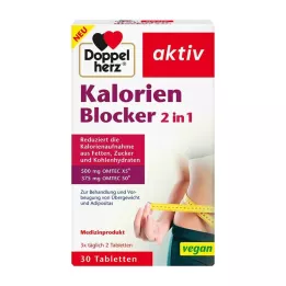 DOPPELHERZ Kaloriblockerare 2-i-1 tabletter, 30 st