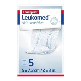 Leukomed® hudkänslig 5x7,2 cm, 5 st