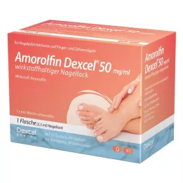 Amorolfine Dexcel 50 mg/ml aktiv ingrediens nagellack (2,5 ml)