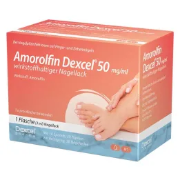 Amorolfin Dexcel® 50 mg/ml aktivt nagellack, 3 ml