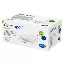 COSMOPOR sårförband av silikon 5x7,2 cm, 50 st