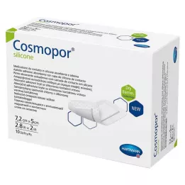 COSMOPOR silikon sårförband 5x7,2 cm, 10 st