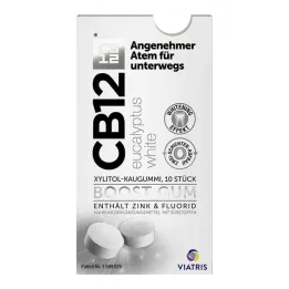CB12 boost Eucalyptus vitt tuggummi, 10 st