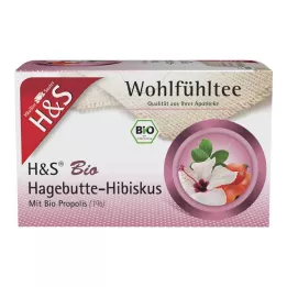 H&amp;S Ekologiska nypon-hibiskusfilterpåsar, 20X3,0 g