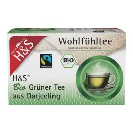 H&S Ekologiskt grönt te från Darjeeling Filterpåsar, 20X2 g