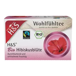 H&S Organiska hibiskusblomfilterpåsar, 20X1,75 g