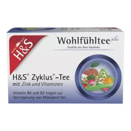 H&S Cycle Tea med filterpåsar för zink och vitaminer, 20X1,5 g