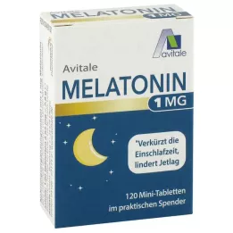 MELATONIN 1 mg minitabletter i dispenser, 120 st