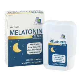 Melatonin 1 mg minitabletter i dispenser, 120 st