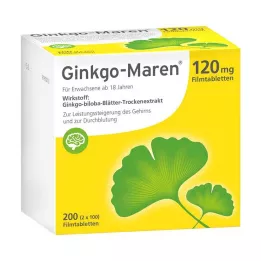 GINKGO-MAREN 120 mg filmdragerade tabletter, 200 st