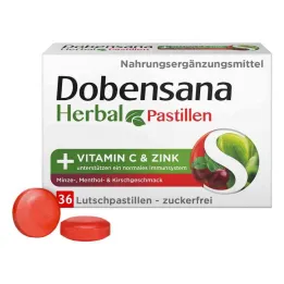 Dobensana Herbal Kirschgeschm.vit.c & Zink Pastil.(36 stycken)
