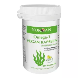 NORSAN Omega-3 veganska kapslar, 80 st