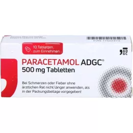 PARACETAMOL ADGC 500 mg tabletter, 10 st