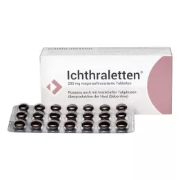 ICHTHRALETTEN 200 mg gastroresistenta tabletter, 84 st