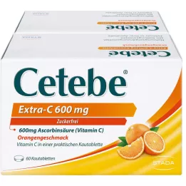 CETEBE Extra-C 600 mg tuggtabletter, 120 st
