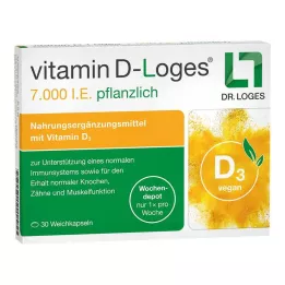 VITAMIN D-LOGES 7 000 IE ört-veckodepå, 30 st