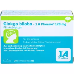 GINKGO BILOBA-1A Pharma 120 mg filmdragerade tabletter, 30 st