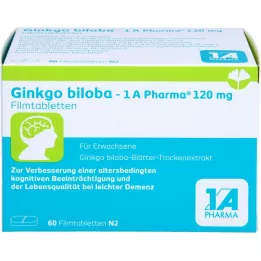 GINKGO BILOBA-1A Pharma 120 mg filmdragerade tabletter, 60 st