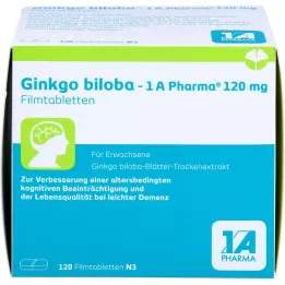 GINKGO BILOBA-1A Pharma 120 mg filmdragerade tabletter, 120 st