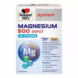 DOPPELHERZ Magnesium 500 Depåsystemtabletter, 30 st