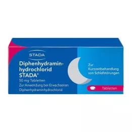 DIPHENHYDRAMINHYDROCHLORID STADA 50 mg tabletter, 20 st