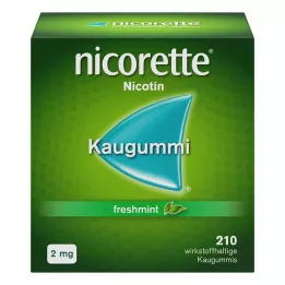 NICORETTE 2 mg färskmintuggummi, 210 st