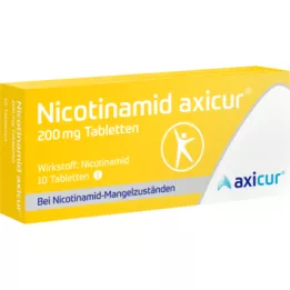 NICOTINAMID AXICUR 200 mg tabletter, 10 st