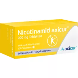 NICOTINAMID Axicur 200 mg tabletter, 100 st