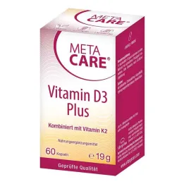 Meta Care Vitamin D3 Plus 10 000 IE + 80 µg K2 kapslar, 60 st