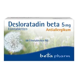 Desloratadine beta 5 mg filmdragerade tabletter, 50 st