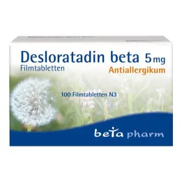 Desloratadine beta 5 mg filmdragerade tabletter, 100 st