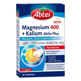 Abbey Magnesium 400 + Kaliumtabletter, 30 st