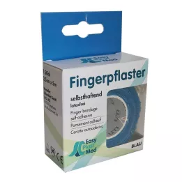 UM EASYPLAST Fingerlapp självhäftande 2,5 cm x 5 m blå, 1 st
