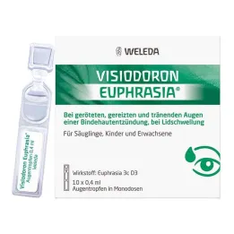 Visiodoron Euphrasia ögondroppar i monodoser, 10X0,4 ml