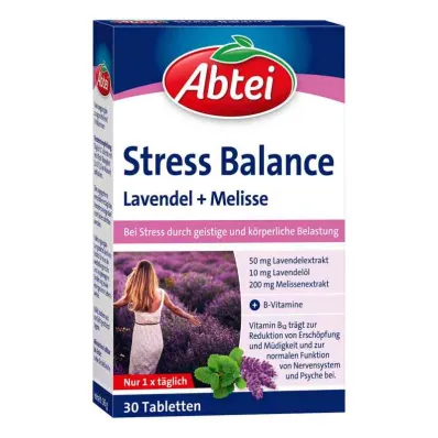 Abbey Stress Balance Lavender + Melissa Tabletter Tf (30 stycken)