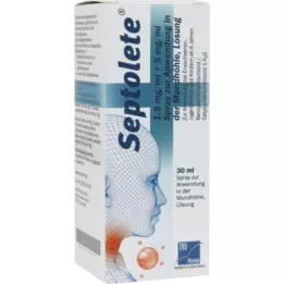 SEPTOLETE 1,5 mg/ml + 5 mg/ml Spr.Z.I.I.D.Mundhö, 30 ml