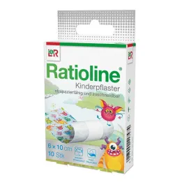 Ratioline barnplåster kan skäras till storlek 6 cmx1 m, 10 st