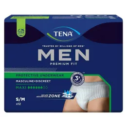 TENA® MEN PREMIUM FIT Byxor Maxi S/M för inkontinens, 12 stycken
