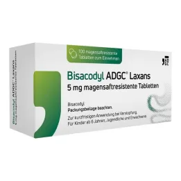 Bisacodyl ADGC® Laxermedel 5 mg enterotabletter, 100 tabletter