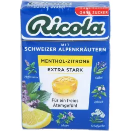 RICOLA o.Z.Box Menthol-Lemon extra starka godisar, 50 g
